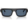 Ray-Ban Occhiali da Sole RB4954 601/80 Flacko Puffer X ASAP Rocky Nero/Blu Scuro Unisex 52/23/145