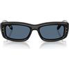 Ray-Ban Occhiali da Sole RB4944 601/80 Kiliane Puffer X ASAP Rocky Nero/Blu Scuro Unisex 55/19/145