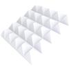 Lenacustica Pannelli Fonoassorbenti Piramidali, Schiuma Acustica per Studio di Registrazione, Isolamento Acustico Professionale. Varie misure Non spediti sottovuoto ne arrotolati (bianco, 100x100x7cm)
