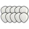 Acoustik Attak STEALTH Plettro strutturato per chitarra, piccoli plettri smussati per chitarra, tono unico (confezione da 10, bianco)