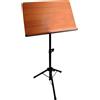 QUIK LOK - MS/332 Leggio Orchestra con Piano Removibile in Legno, Resistente Tubolare in Acciaio, Componenti di Ottima Qualità, Verniciatura a Fuoco Antigraffio e Antiriflesso Nero Smaltato.