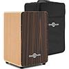 Gear4music - Tamburo per Cajon con sedile Gigbag, ebano
