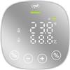 PNI Sensore di qualità dell'aria e anidride carbonica (CO2) PNI SafeHouse HS291 con Wi-Fi, controllo app Tuya Smart, monitoraggio CO2, menu impostazioni, batteria di backup, allarme