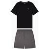 EMPORIO ARMANI T-Shirt+Shorts Pyjama Set di Pigiama, Tartaruga/Fiore Tartaruga, S Uomo