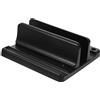 NUOBESTY 1pezzi Supporto Portatile Verticale in Plastica Solida e Stabile Base Per Laptop Organizer Da Scrivania Salvaspazio Nero