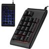Goshyda Tastiera numerica cablata, tastierino numerico a 19 tasti con cavo USB Tastiera tattile digitale a tocco meccanico Tastiera con 3 luci di respirazione a colori per notebook Notebook Computer desktop