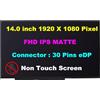 EU-SOURCING Nuovo 60 Hz Sostituzione dello schermo per laptop da 14,0 pollici per ASUS EXPERTBOOK B9450F Pannello di visualizzazione per notebook LCD FHD 1920 x 1080 IPS con scheda PCB più piccola 16 cm