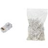 LINK LKPL86U - 100 Connettori RJ45 8 Poli Cat 6 UTP Non Schermati - Plug Ethernet per Cavi Flessibili, Installazione Facile