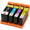 TONER EXPERTE® 4 XL Cartucce d'inchiostro compatibili con Lexmark 100 100XL S305 S308 S402 S405 S505 S602 S605 S815 Pro202 Pro205 Pro208 Pro209 Pro705 Pro805 Pro901 Pro905 | Alta Capacità