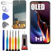 ERYNK Display OLED per Oneplus 6T (1+6T) A6010, A6013 [con impronte digitali] [6,41 pollici] LCD Display Touch Screen Digitizer con set di attrezzi