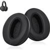Moorle Cuscinetti auricolari di ricambio per HD 450BT, compatibili con Sennheiser HD 4.50BT, HD 485, HD 4.40BT, 1 paio di auricolari di ricambio nero, cuscinetti auricolari con pelle proteica e memory