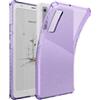 TUDIA SKN Compatibile con Cover Boox Palma 2 Pro [Non Compatibile con Palma 2] Custodia Antiurto Sottile in Silicone Gel Trasparente Posteriore in TPU Bumper (Viola)