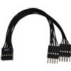 baojielai Adattatore di estensione per scheda madre 9 pin USB2.0 Header - Convertitori USB2.0 femmina a 2 maschio splitter