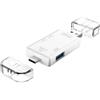 TENYELE Universals USB C SDTF SDXCs MicroSD Card Reader OTG Supportato Per Veloce Trasferimento Dati OTG Card Reader