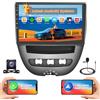 Hikity 2G+64G Android 15 Stereo per Peugeot 107/Toyota Aygo/Citroen C1 2004-2014 con 10,1 Toucshcreen, Autoradio 2 DIN con Wireless Carplay Android Auto Radio FM/RDS BT GPS WiFi + Retrocamera + MIC