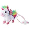 Simba PetZoo Rainbow Unicorn, giocattolo per animali domestici, con sistema di controllo del cavo a LED arcobaleno, suoni, corsa, movimento testa e coda, 24 cm, dai 3 anni in su