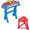 Lexibook, Paw Patrol, Tastiera elettronica con sedile, microfono, lettore MP3, effetti sonori, brani dimostrativi, Blu/rosso, K707PA