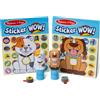 Melissa & Doug Sticker Wow Pacchetto CONVENIENZA Animali Domestici (Gatto e Cane) per Lavoretti Artistici da Collezione - 2 Blocchi attività, 2 Timbratori di Adesivi, 2 Pacchetti di Adesivi Extra