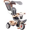 Smoby - Mickey - Triciclo Baby Balade Plus - Bicicletta Evolutiva - Ruote Silenziose - Clacson - Imbragatura e Barra di Sicurezza - Bastone Parentale - Dai 10 Mesi - Prodotto in Spagna