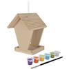 Eichhorn 100004582 Outdoor 100004582 - Fodera in Legno, da assemblare e dipingere, con pennelli e Colori, 14 x 14 x 24 cm, in Legno di Tiglio, Multicolore