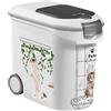 Keter Curver Contenitore Porta Crocchette per Gatti, Chiusura Ermetica, Dotato di Ruote, 12 Kg/35 L, 28x49x43H cm