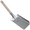 Kamino-Flam 333010 Paletta Camino con Manico in Legno per Carbone, Argento, 38x10.5x6.5 cm
