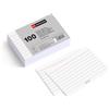 Miquelrius - Flashcards, Schede di studio, 100 flash cards a righe per appunti, Formato 95 x 65 mm, Cartoncino 200 g/m², Materiale scolastico e da ufficio per il ritorno a scuola