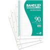 BM BeMore - Ricambi Bandup A4 Con Banda Rinforzata - Rigatura C - Righe Con Margini Per 4° E 5° Elementare - Confezione Da 40 Fogli - Carta 90G/Mq - 0105495