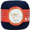 Anchor Freccia - Gomitolo di filo da uncinetto, 100% cotone, spessore 12 00150 blu.