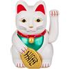MIK funshopping Gatto di vino Maneki Neko (bianco colorato, 20 cm)