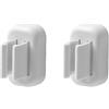 Cadbibe 2PCS Portaspazzolino da denti montato a parete, organizzatore di spazzolino elettrico autoadesivo per bagno, supporto multifunzione impermeabile per dormitorio, armadio (bianco)