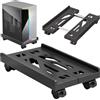 SPORWAY CPU Holder Cart: Supporto per PC Con 4 Ruote, Regolabile, Carrello Porta Tower, Adatto alla Maggior Parte dei Computer Desktop (Nero)