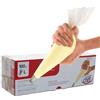 Generico 100 pezzi sac a poche USA e Getta | VARIE MISURE | Sacca a Poche Trasparente monouso per Torta, Decorazione Torta sacapoche professionali (Grande 55x27cm)