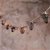 Lights4fun Catena luminosa solare con 10 LED bianco caldo in metallo