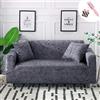 Morbuy Copridivano Elasticizzato Tre Due posti, Morbuy Marmo Copridivano con Penisola Senza Braccili Fodera Copridivani Universale Divano Sofa Protettore Copertura Divano (3 posti,Grigio)