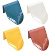 SENRISE 4 portasapone da parete, senza foratura, con drenaggio, vassoio per spugna per doccia, bagno, cucina (bianco, blu, rosso e giallo)