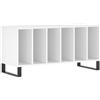 vidaXL Mobile Porta Dischi Bianco 100x38x48 cm in Legno Multistrato