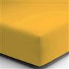 SpazioTessile Lenzuola Sotto con Angoli di Finissimo Puro Cotone Percalle o Federe 3 Volà (Singolo x 80x190, Oro)