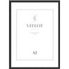Veelot® 1x Cornice per Foto DIN A2 42x59,4cm,Alluminio Metallo Nero,Passepartout 30X42cm,Cornice 42x60 grande per Foto Disegni per Bambini,Diplomi e Poster - Solo espositore da parete