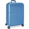 Pepe Jeans Highlight Blu Valigia Media 48x70x28 cm Rigido ABS Chiusura TSA Integrata 79L 4kg 4 Doppie Ruote Estensibile di Joumma Bags