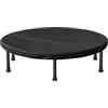 Yunmeryker Copertura Trampolino Protettivo Impermeabile Copertura Resistente Agli Strappi Elastico per Trampolino Esterno Adatta a Palestra Allenamento Giardino, 40 Pollici, Nero 210D