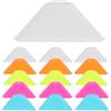 FRCOLOR Set 30 Coni Triangolari in Plastica per Allenamento Calcio Alta visibilità e Adattabili a Tutti i Livelli, per Festa Mondiale e Ostacoli di Allenamento Giovanile