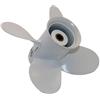 WANGYIWH Elica fuoribordo in Alluminio a 4 Pale for 9 1/4x9/10/11 .9-20HP 2/4 Tempi F9. F15 F20 Motore a 8 Denti Parte(9.25x11)