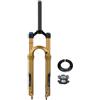 LHHL Forcella Ammortizzata ad Aria per Mountain Bike 26 27,5 29 Corsa 120mm Forcelle Anteriore per Bicicletta Dritta QR 9 * 100mm Rimbalzo Regolazione(White,29'')