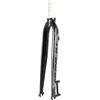 JIASHUNHE Forcella MTB Forcella Rigida MTB Opaca Adatta for 26/27,5/29 Pollici Forcelle for Mountain Bike in Lega di Alluminio Tubo Conico Dritto 28,6 Mm(F5-Black Cone 1.5T)