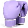 QuxetlRyz Guantoni da Boxe Guantoni da boxe professionali, 8/10/12/14/16 once, for Sanda, Muay Thai, combattimento(Red blue,6oz)