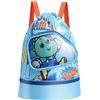 Generic Borsa da nuoto per bambini, separazione bagnata e asciutta, per bambini, per nuoto, spiaggia, cartoni animati, zaino da piscina, borsa da piscina con scomparto per scarpe per ragazze