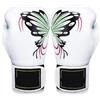 QuxetlRyz Guantoni da Boxe Guantoni da boxe donna, professionali for adulti, for Muay Thai, rosa, pratici, for allenamento con sacco di sabbia Sanda, spessi(Green,12oz)