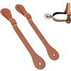 CHICIRIS Cinghie per Sperone in Pelle Sintetica Lunghezza Regolabile 22 Cm Elegante Supporto per Sperone Durevole per Attrezzatura da Equitazione 2 unità (White)