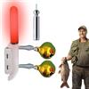 Générique Lampada a pinza per canna da pesca - Lampada a punta di canna ricaricabile, rilevatore di pesci a bastone luminoso, campana rame PVC, indicatore di allarme | Accessorio da pesca professionale per